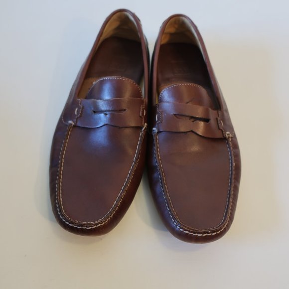 Mens Johnston & Murphy Brown Leather Flex Driving Loafers 11 * - Picture 2 of 12